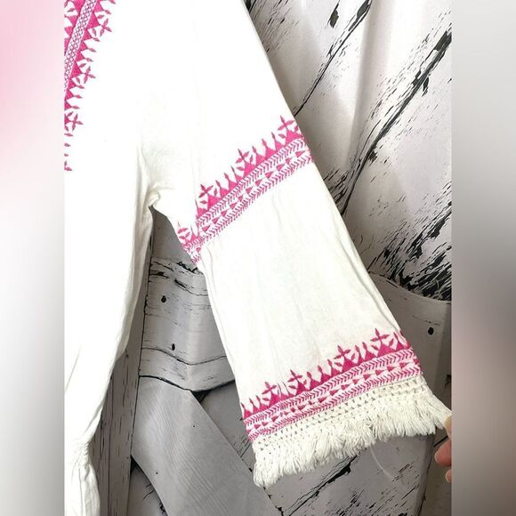 Melissa Odabash White and Pink Mini Dress M - Picture 7 of 10